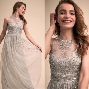 BHLDN Anthropology Ginny Gray Embellished Maxi